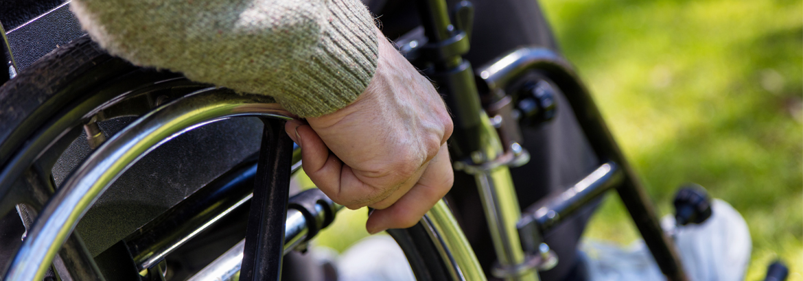 Woman in a wheelchair